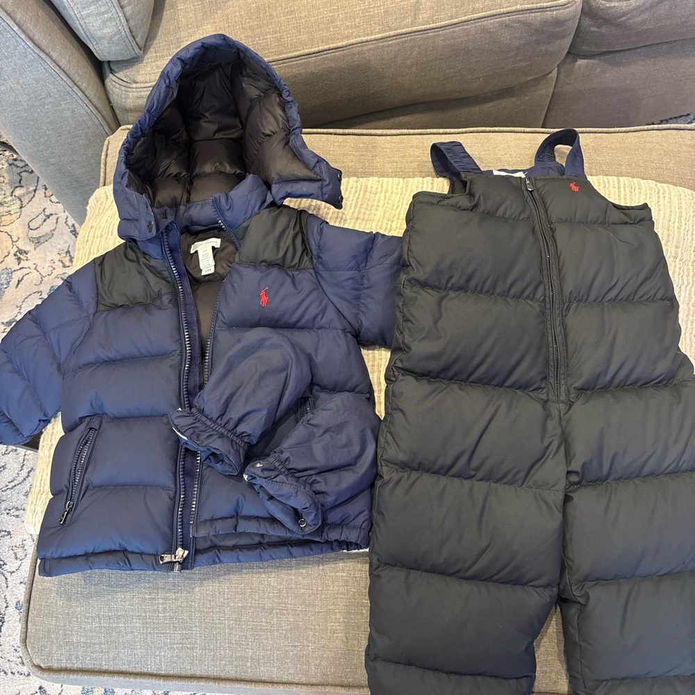 Ralph Lauren Navy and Black Puffer Jacket